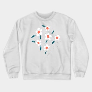 Daisies simple modern daisy pattern Crewneck Sweatshirt